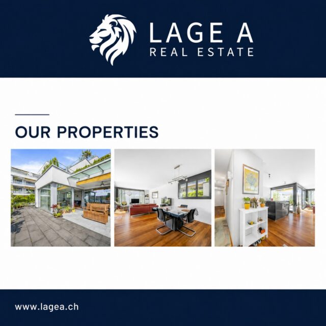 Discover Our Latest Exclusive Properties

Take a moment to explore our newest luxury properties in Zug and Central Switzerland. Each residence offers its own distinctive character—from breathtaking lake and mountain views to exclusive waterfront living and modern urban elegance.

BAAR LIVING – Modern living in a sought-after location in Baar
THE ONE – Panoramic views over Lake Zug, the city and the Alps
THE WATERFRONT – Exclusive living directly by the water
VISTA – Contemporary design combined with exceptional views
STOOSHORN EDGE – Alpine living surrounded by an impressive mountain landscape

Discover extraordinary homes for those who value privacy, premium locations and the highest standards of living.

#LAGEAImmobilien #LuxuryRealEstate #ZugRealEstate #ExclusiveProperties #SwissLuxuryLiving