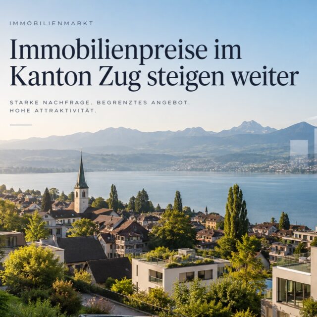 Immobilienmarkt Zug: Nachfrage bleibt hoch

Der Kanton Zug bleibt einer der gefragtesten und knappsten Immobilienmärkte der Schweiz. 2026 setzt sich der Preisanstieg bei Wohneigentum weiter fort.

Begrenztes Angebot, hohe Kaufkraft und eine anhaltend starke Nachfrage prägen den Markt. Attraktive Immobilien bleiben knapp – und eine schnelle Entspannung ist derzeit nicht absehbar.

Für Eigentümer bedeutet das weiterhin eine starke Nachfrage, für Kaufinteressenten ein anspruchsvolles Marktumfeld.

#immobilien #lageaimmobilie #richardlüdi #preisesteigen #zentraleschweiz